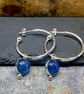 Kyanite Sterling Silver Hoops