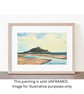 Original ACEO Miniature Watercolour Painting St Michaels Mount Marazion Cornwall - Image 5