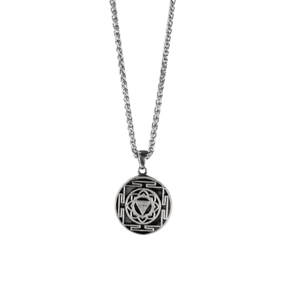 Yantra Kali necklace, tantric symbol, handmade jewelry for men and women