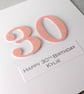 Handmade 100th birthday card - personalised with any age and message - Image 6