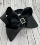 Black Pleated Tail Bun Wrap - Image 2