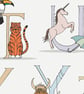 Alphabet Nursery Art Print, ABC Wall Art, ENGLISH Alphabet, Animal Alphabet - Image 3