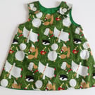 Dress, 6-12 months, A line dress, Winter, pinafore, Christmas Dress