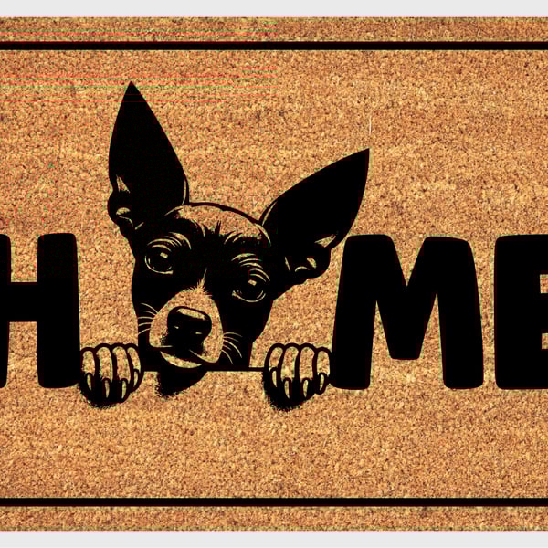 Xoloitzcuintle Home Door Mat No.2 - Hairless Dog Welcome Mat - 3 Sizes