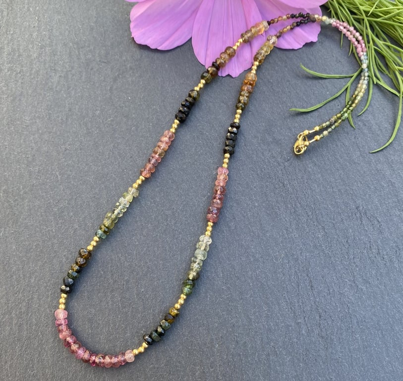 Tourmaline & Gold Vermeil Necklace