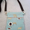 Sophie Allport Speedy Dogs fabric dog walking bag (whippet, lurcher, greyhound)