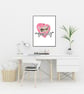 Boss lady girls room print, girl room quote print,  girl boss wall art - Image 4