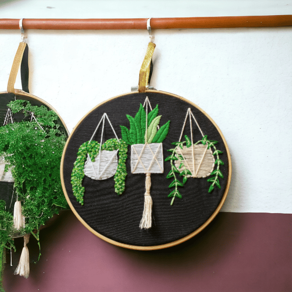 Handmade embroidered wall hanging 