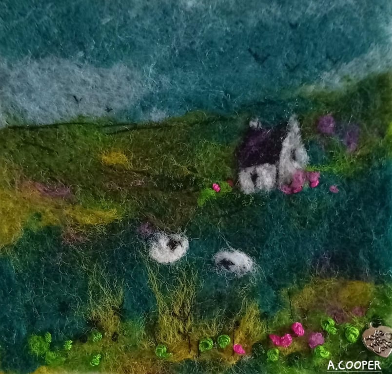MY FELTED ART handmade, original needle felted wool paintings ,inspired by nature 