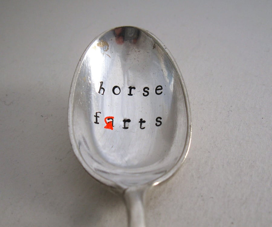 Very silly rude teaspoon