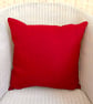 Cushion Cover: Tapestry Squares design Red reverse 17" (43cm) - Image 3