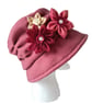 Winter Fleece Vintage Style Ladies Cloche Hat - Image 3