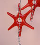 Glass Star decorations, wire wrapped and beaded  - Image 2