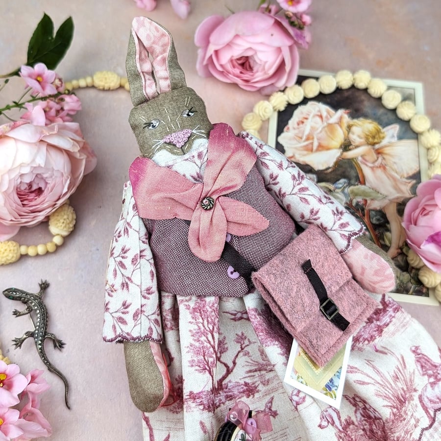 Agnes, A Bunny in Westfallenstoffe Toile