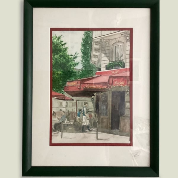 Paris Cafe - Original Watercolour Painting