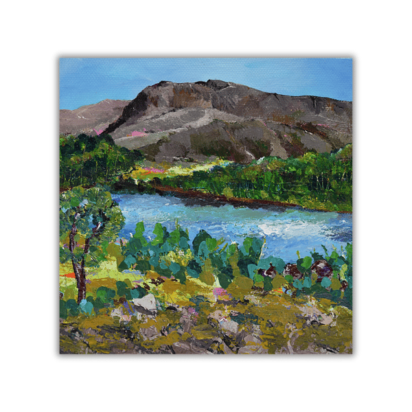 An original framed Scottish landscape painting - Ben Nevis - acrylic