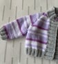 Striped cardigan for a newborn baby - Image 3
