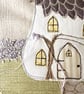 Wisteria Fairy House Tote Bag, Cream Bag with Fairy House Applique - Image 6