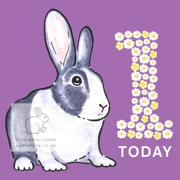 Blue the Rabbit - 1 Today Card