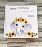 Girls Birthday Card for daughter Niece Cousin Friend Sister Any Age 1st 2nd  - Image 2