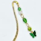 Beaded Bookmarks with Butterfly Charms, 5 colour options
