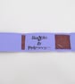 Handmade Leather Bookmark Floral Embossed with Neutral Coloured Crystal Stones  - Image 3
