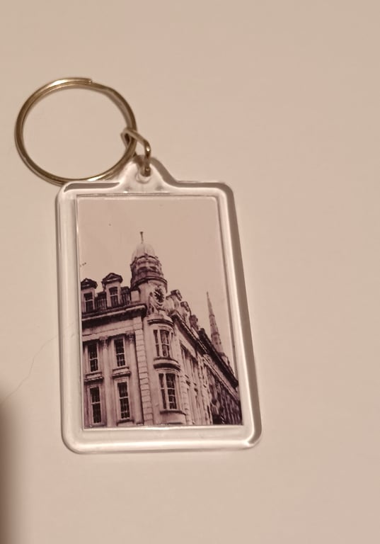 Bristol black and white street photography st nicks market keyring