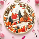 Handmade DIY embroidery kit 1pc hand DIY embroidery kit, 20x20cm
