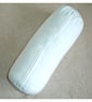 Bolster Cushion Cover 18"x8" White Brushed Cotton Round Cylinder Flannel Case - Image 3