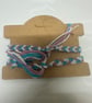 Blue, purple and white bracelet set  - Image 2