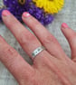 Sterling Silver Boho Style Stamped Ring - JBJ4014 - Image 2