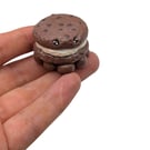 Cute Polymer Clay Cookie Figurine OOAK Ornament 