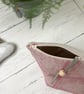 Hand Printed Linen Wash Bag, Toiletry Bag, Accessory Bag - Image 4