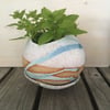 Pebble Planter with Saucer 