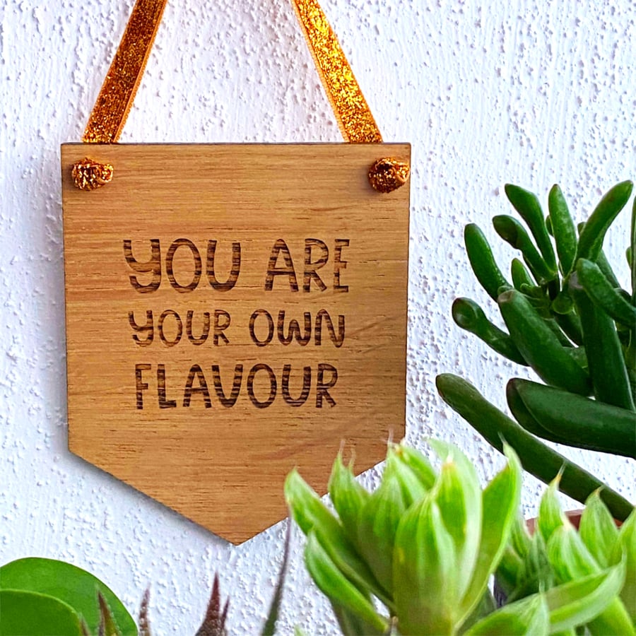 Oak wooden sign with motivational quote for her, unique gifts for gardeners