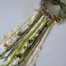Beautiful WitchBells, a tapestry nestling within an 8" circle of bamboo ring   