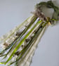 Beautiful WitchBells, a tapestry nestling within an 8" circle of bamboo ring   