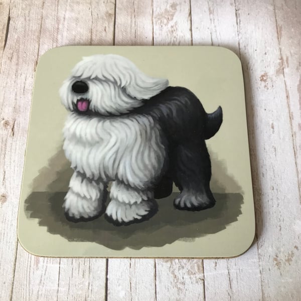 Old English Sheepdog Coaster