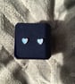 Dainty Heart Faux Opal Ear Studs - Image 8