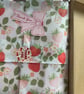 Large Quilted Book Sleeve.  Pink and White Bow Design.  Gift Set. - Image 7