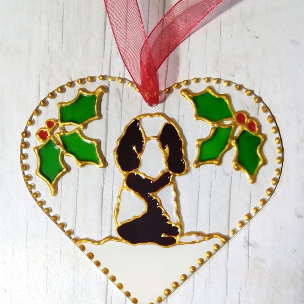 Cavalier King Charles Spaniel Christmas decoration.