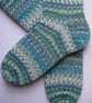 hand knit women’s wool socks size 6-8 - Image 1