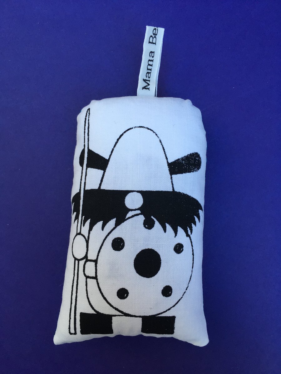 Hand Screen Printed Viking Lavender Bag with original 1960’s Fabric 