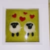 Needle Felted I Love Ewe Picture