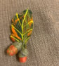 Needlefelted oak leaf brooch - Image 2