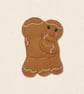 Hugging Gingerbread Couple Decoration - Cute Felt Love Keepsake