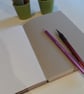 Hand made book with Coptic stitch binding and mixed papers (no 20) - Image 6