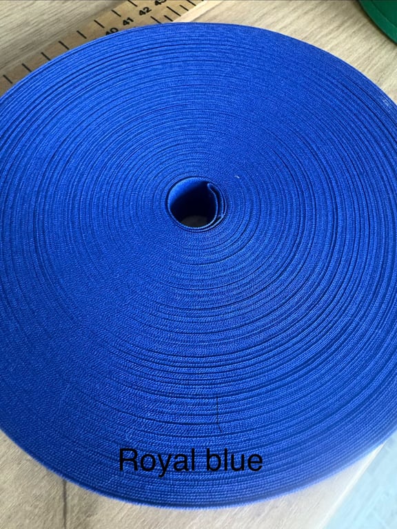 5 meters 1" (25mm) royal blue cotton bias binding 