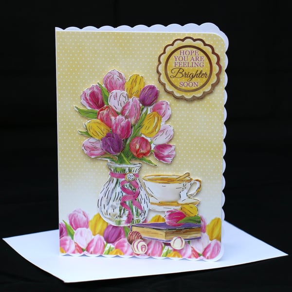 Get Well greeting card 'Feeling Brighter Soon'