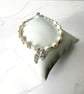White Pearl & Sterling Silver Angel Wing Bracelet with CZ Heart – Adjustable Mem - Image 8